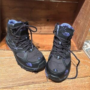 The North Face Black and Purple Women's Boots